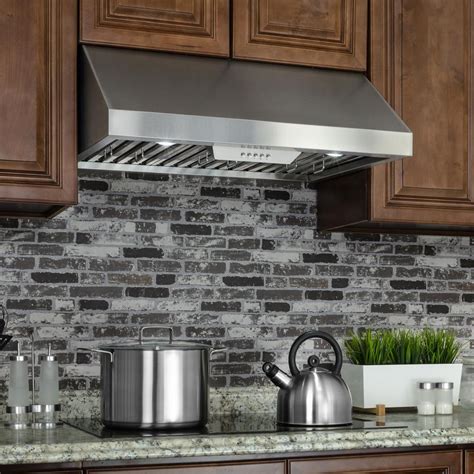 30 inch under cabinet range hood stainless steel review|smallest under cabinet range hood.